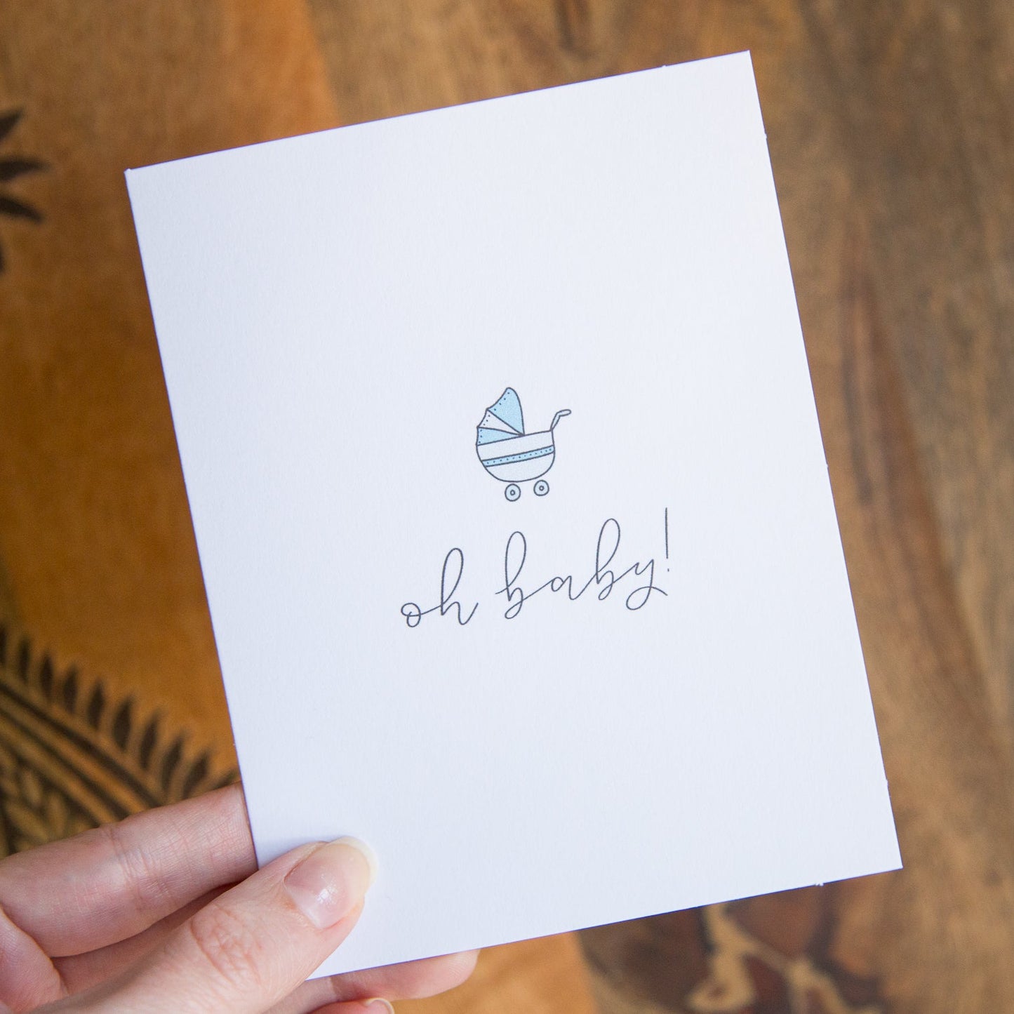 Blue Baby Shower Card