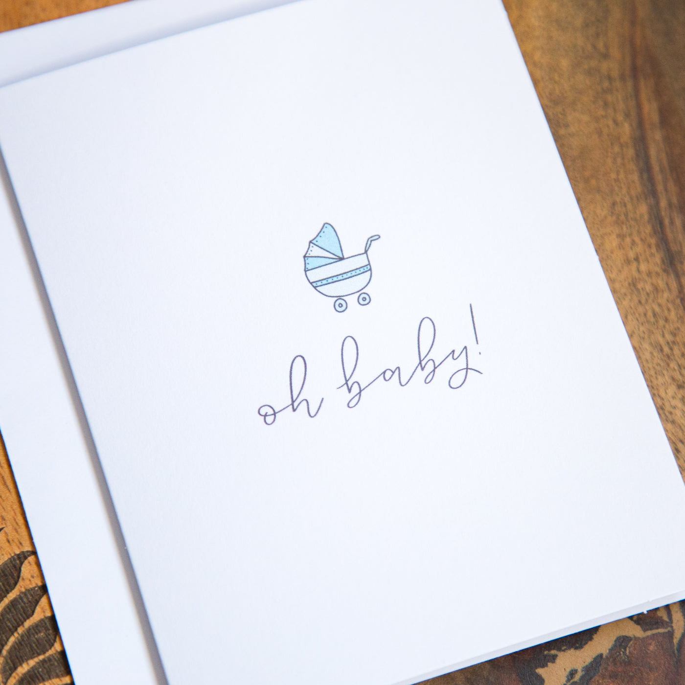 Blue Baby Shower Card