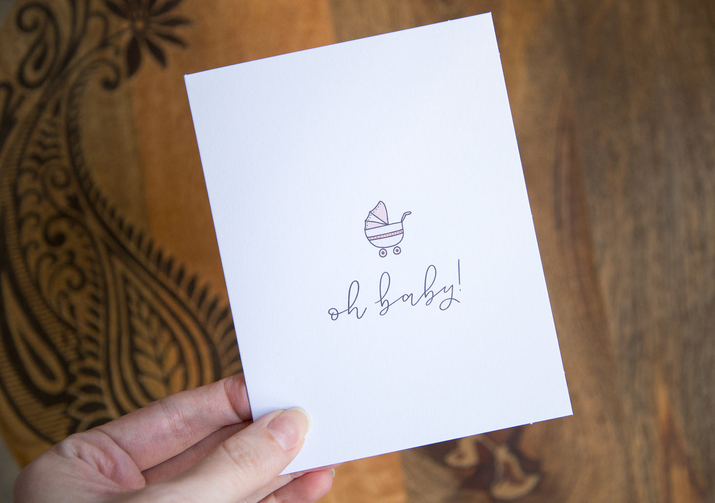 Pink Baby Shower Card