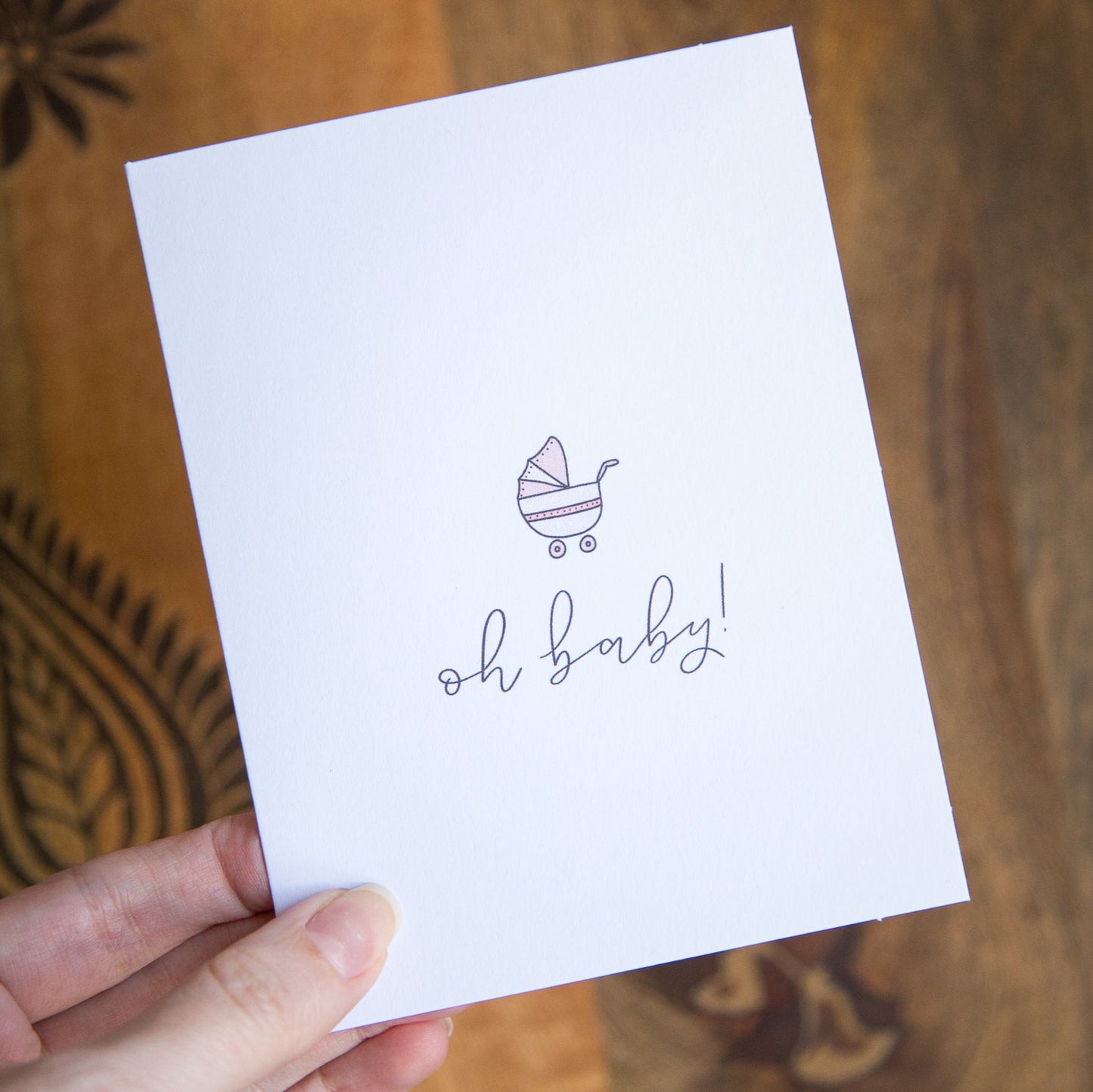 Pink Baby Shower Card
