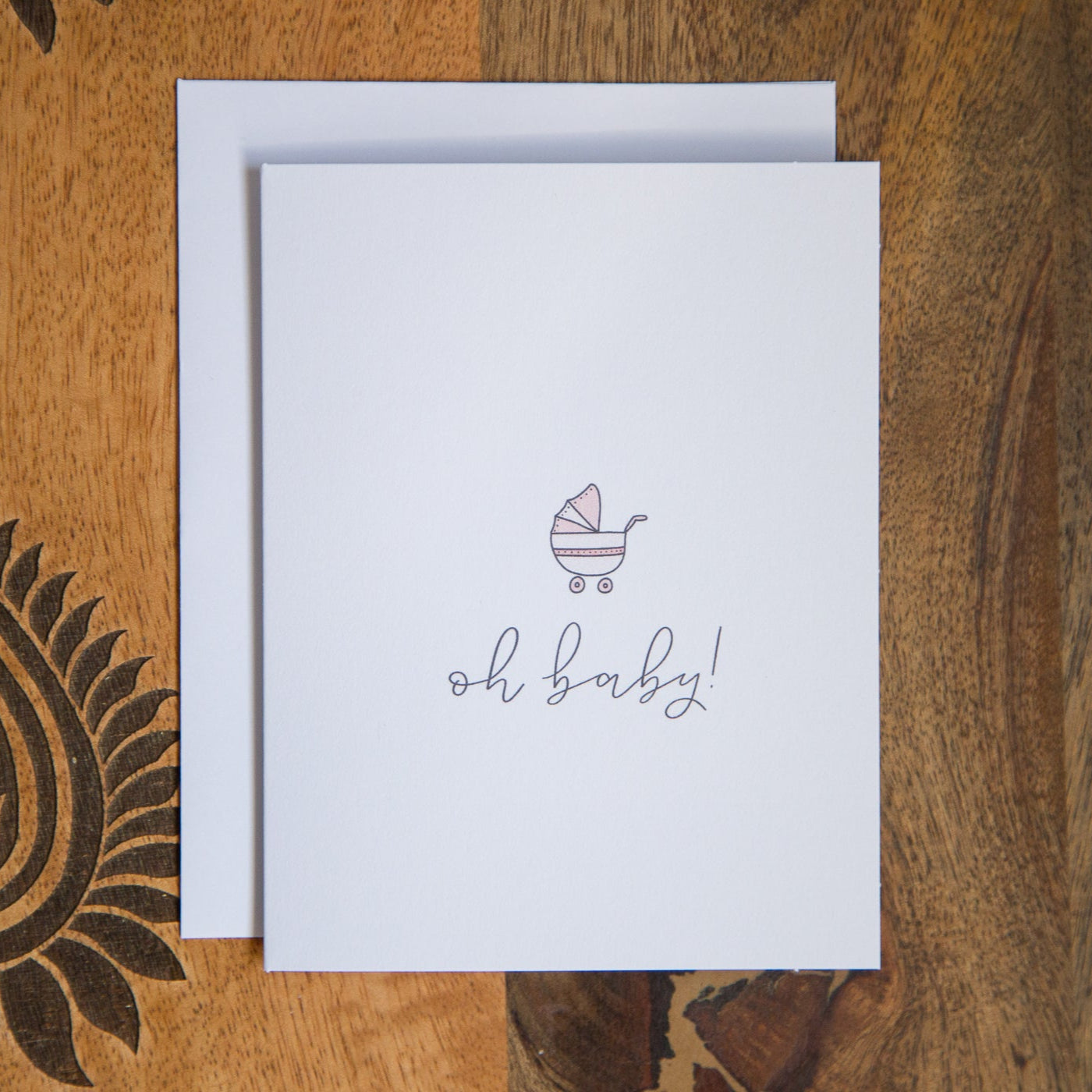 Pink Baby Shower Card