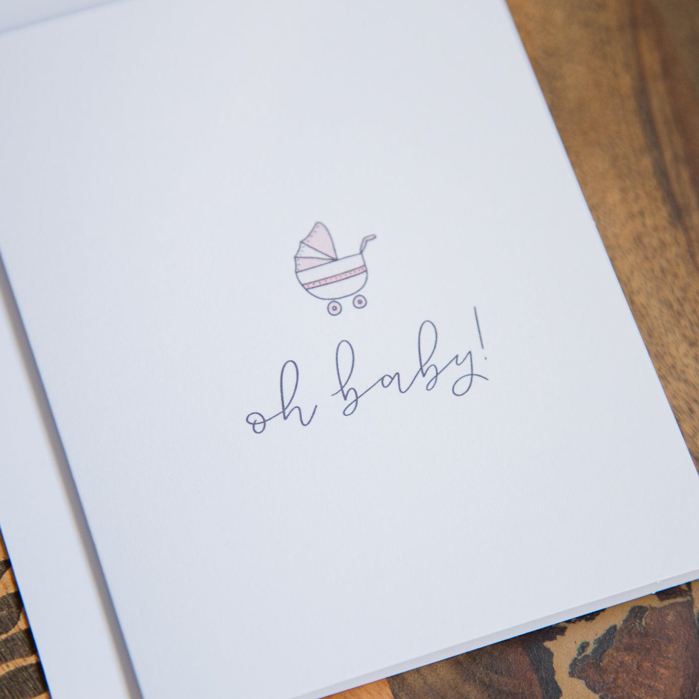 Pink Baby Shower Card