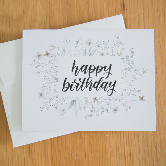 Handwritten Happy Birthday Card