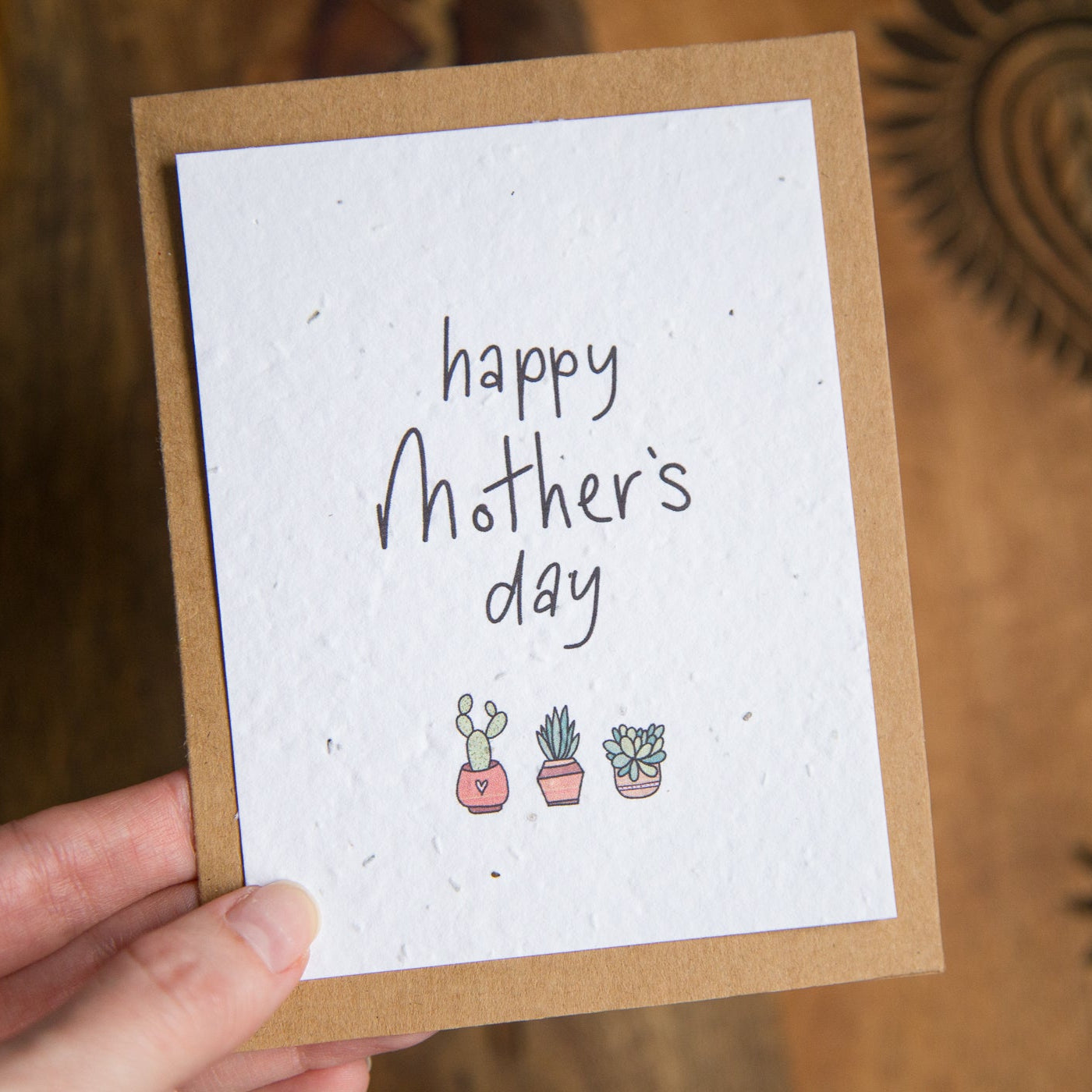 Succulent Mother's Day Plantable Card