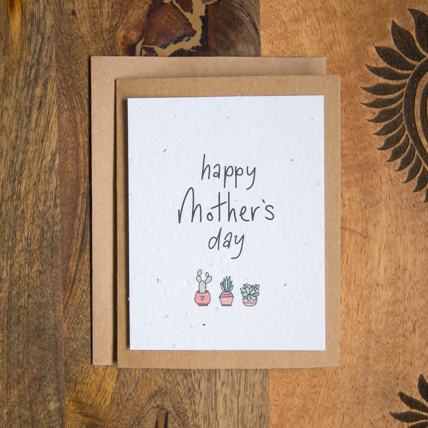 Succulent Mother's Day Plantable Card