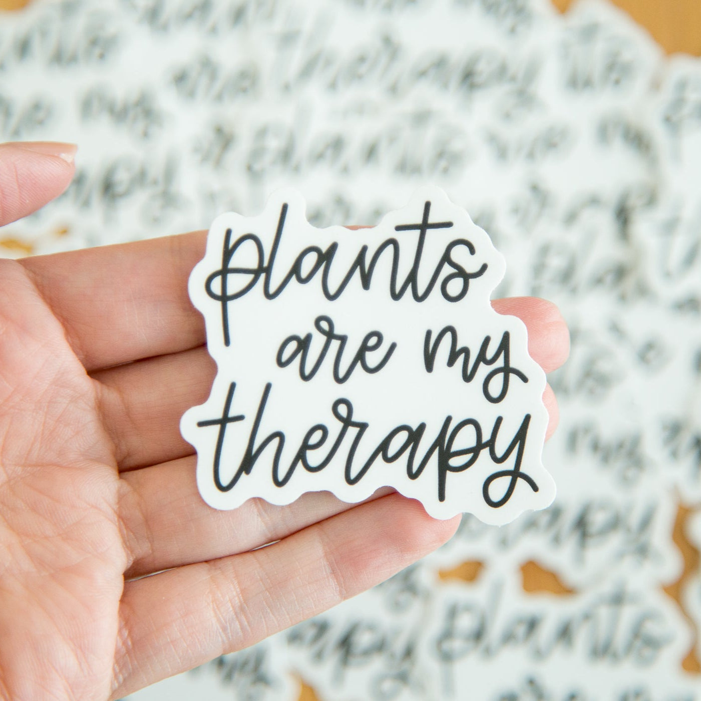 Plants Are My Therapy Sticker