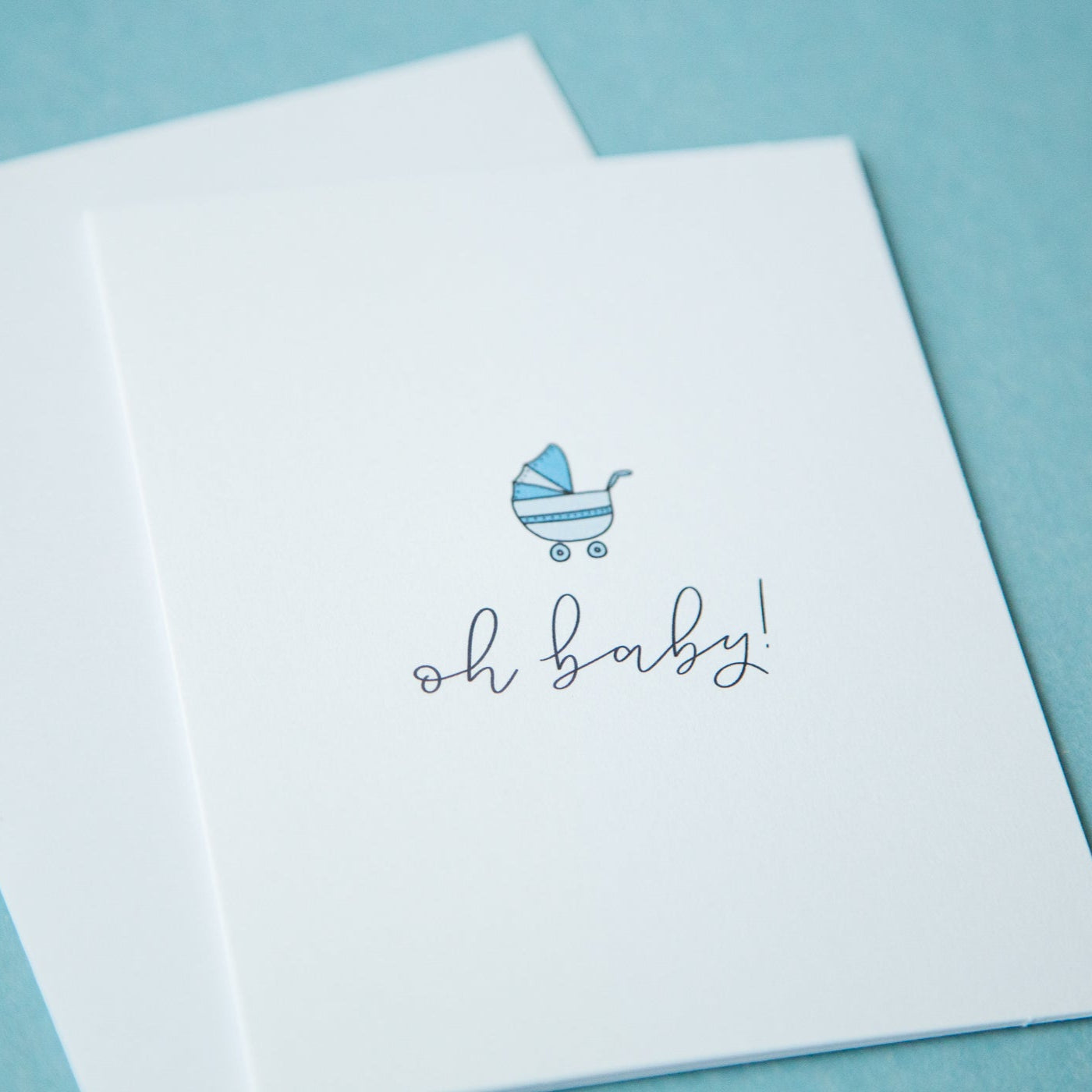 Blue Baby Shower Card