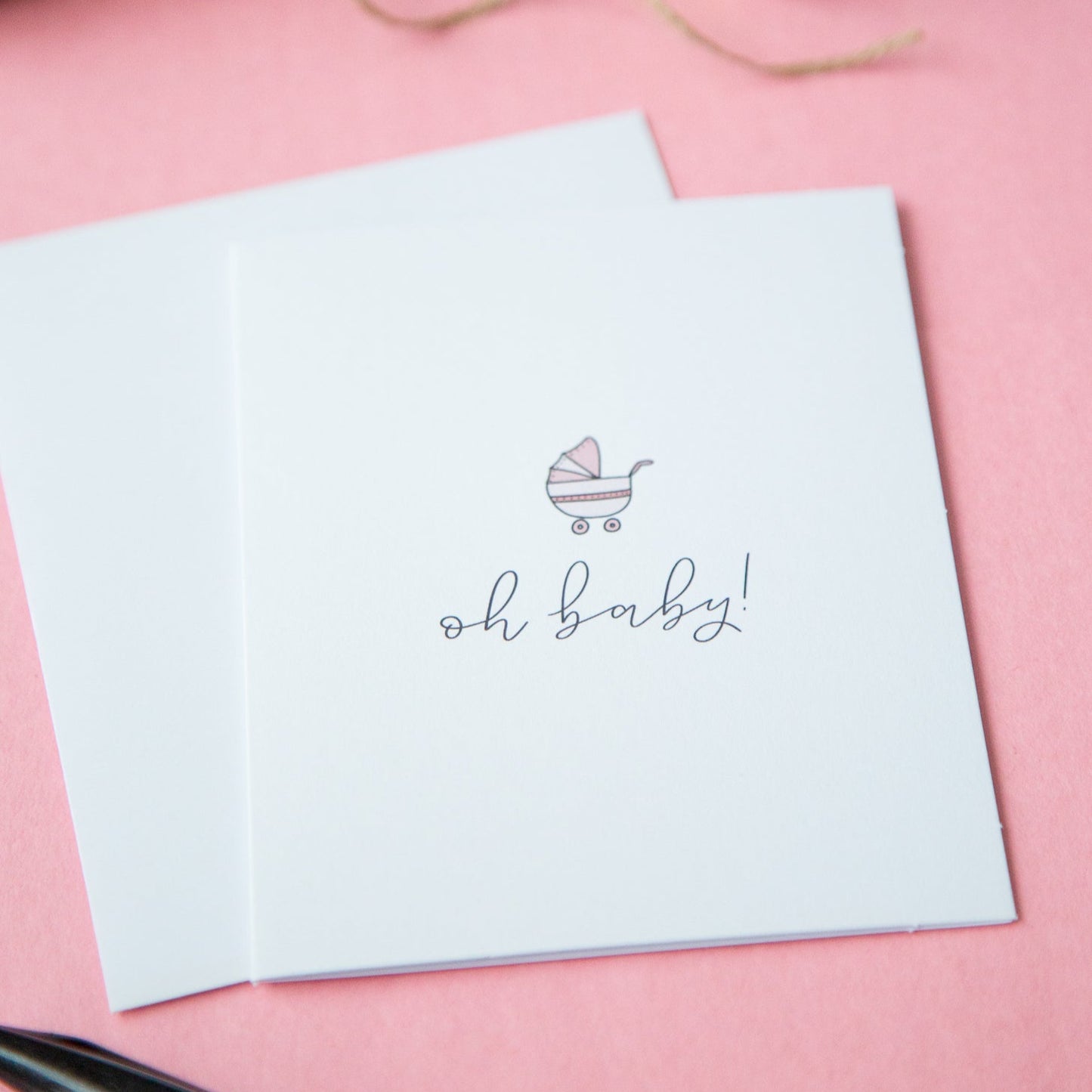 Pink Baby Shower Card