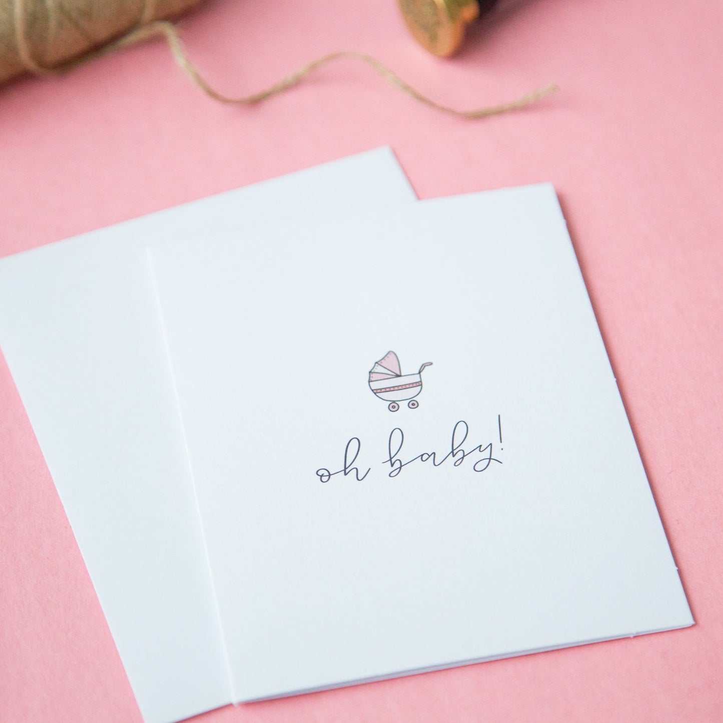 Pink Baby Shower Card