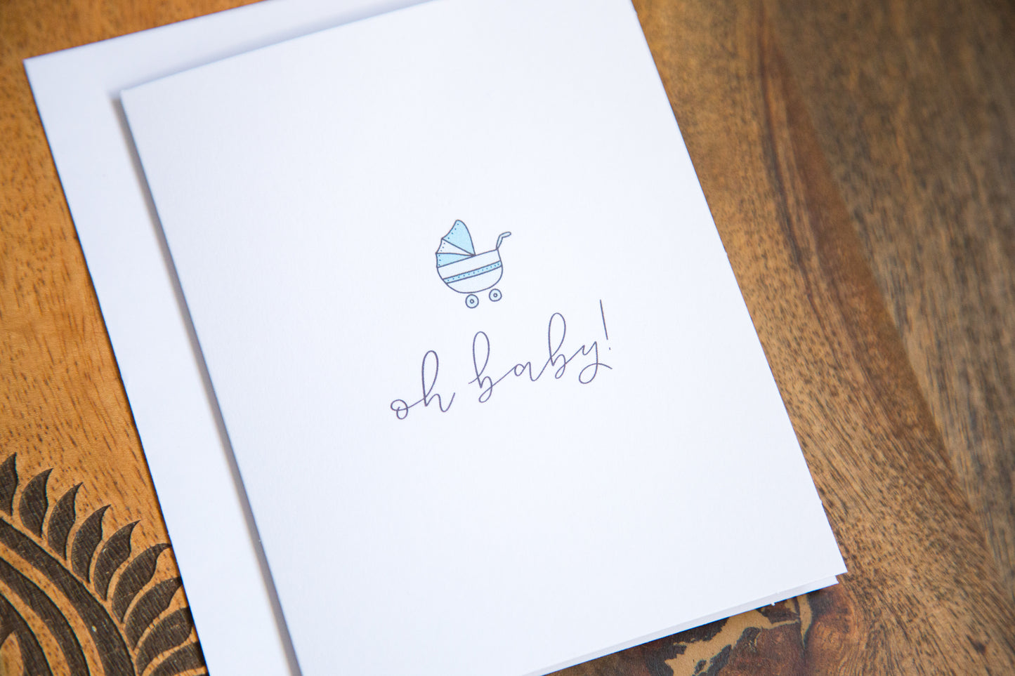 Blue Baby Shower Card