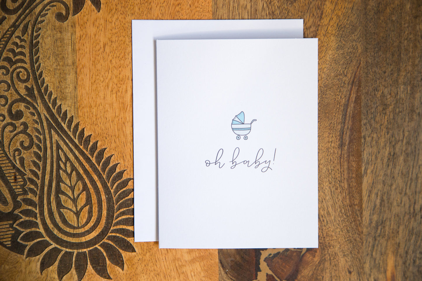 Blue Baby Shower Card