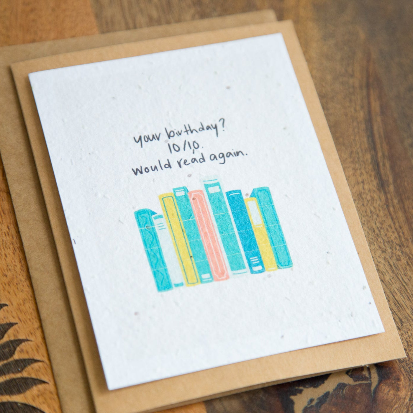 Bookish Birthday Plantable Card