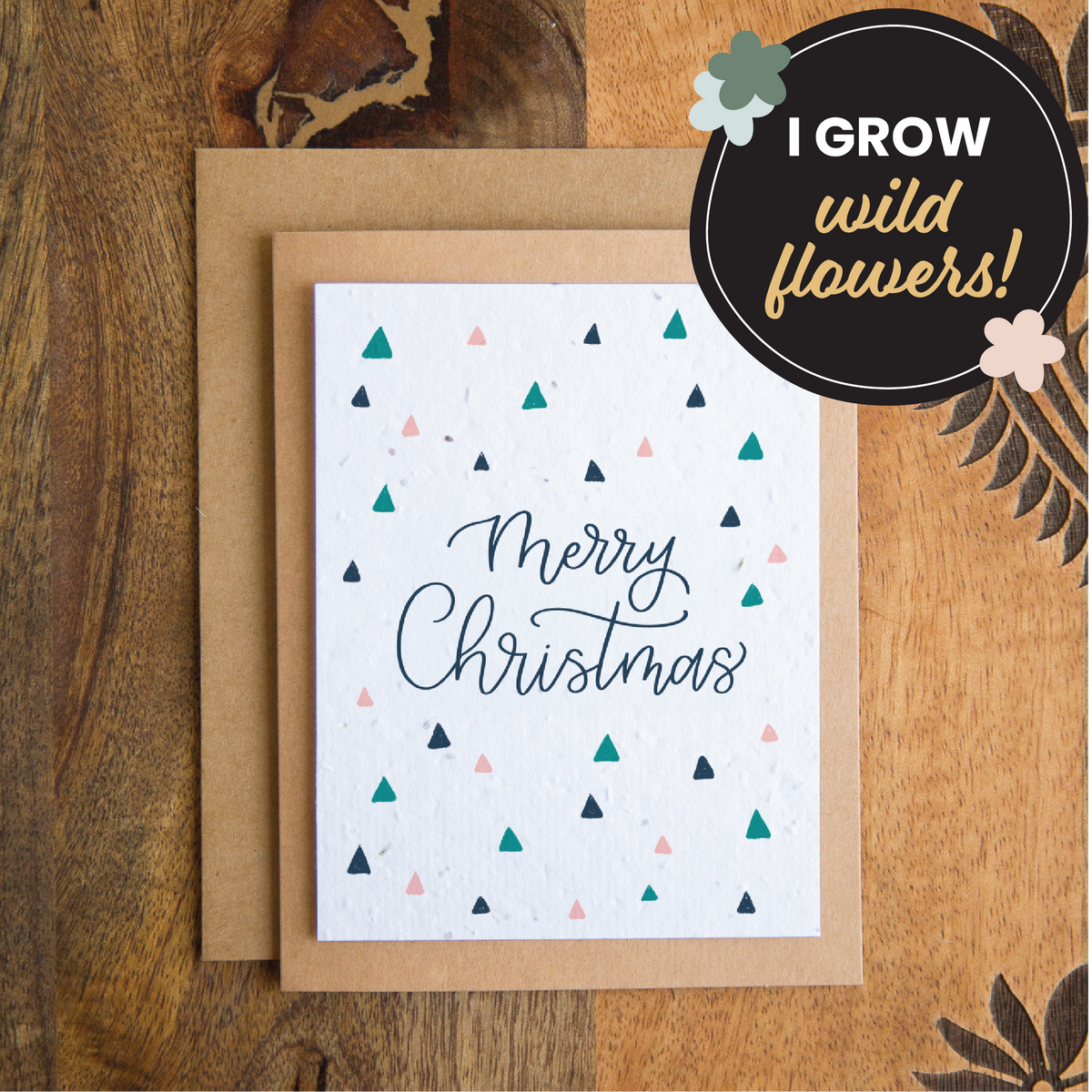 Merry Christmas Trees Plantable Card