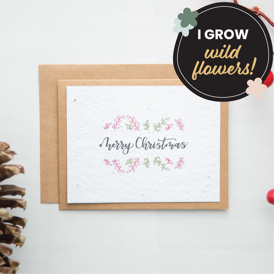 Merry Christmas Plantable Card