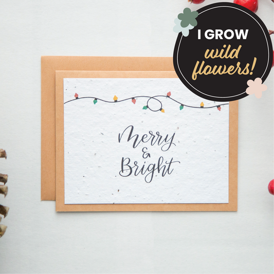 Merry & Bright Plantable Card