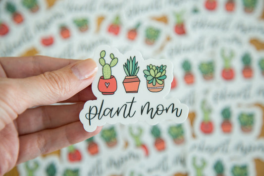 Plant Mom Sticker