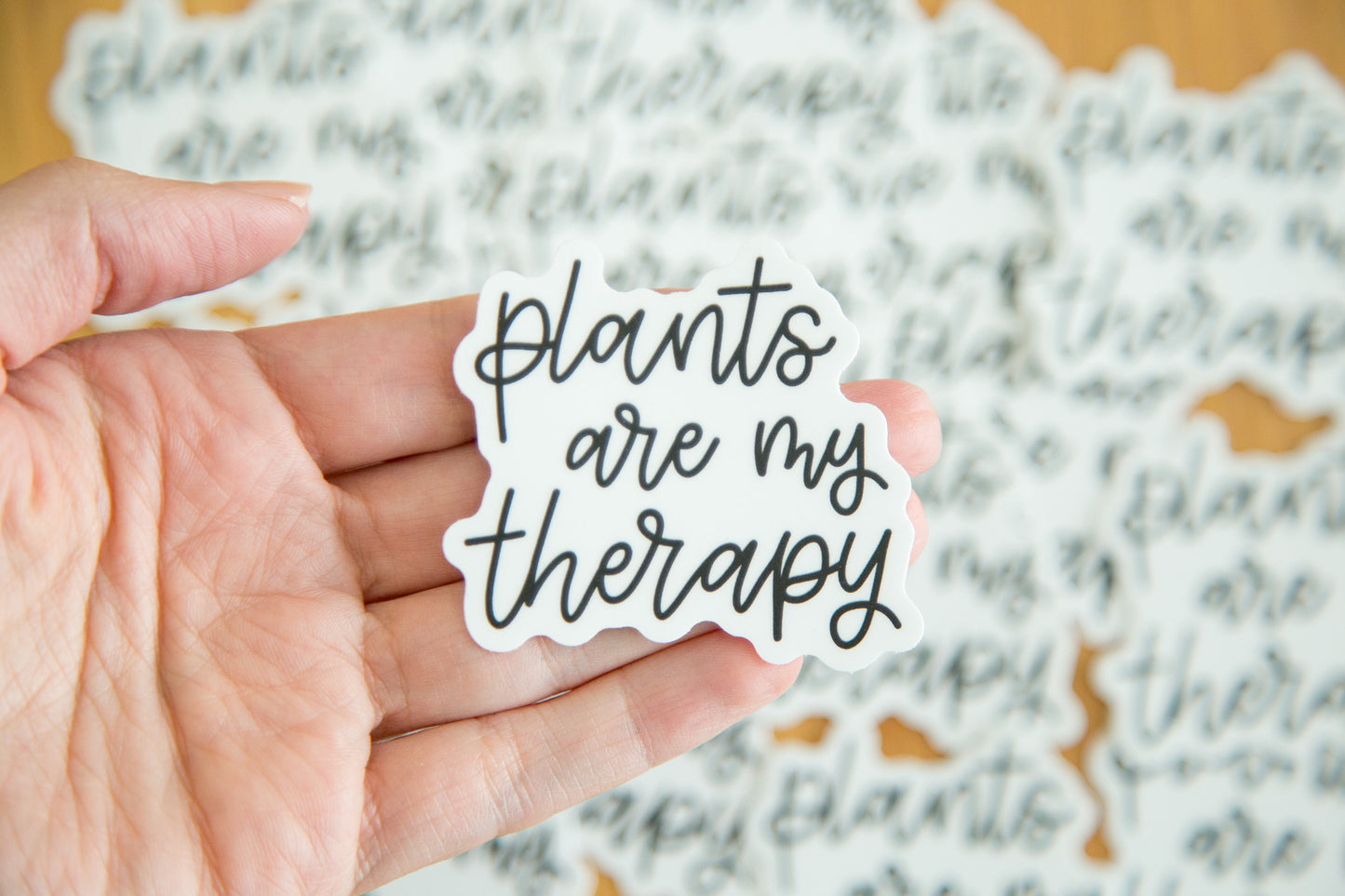 Plants Are My Therapy Sticker