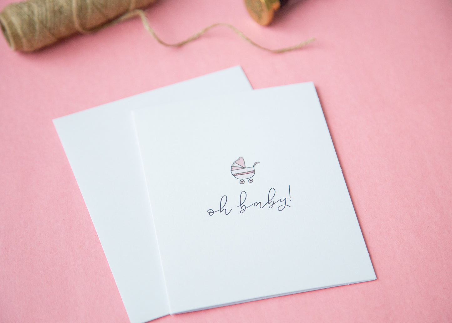 Pink Baby Shower Card