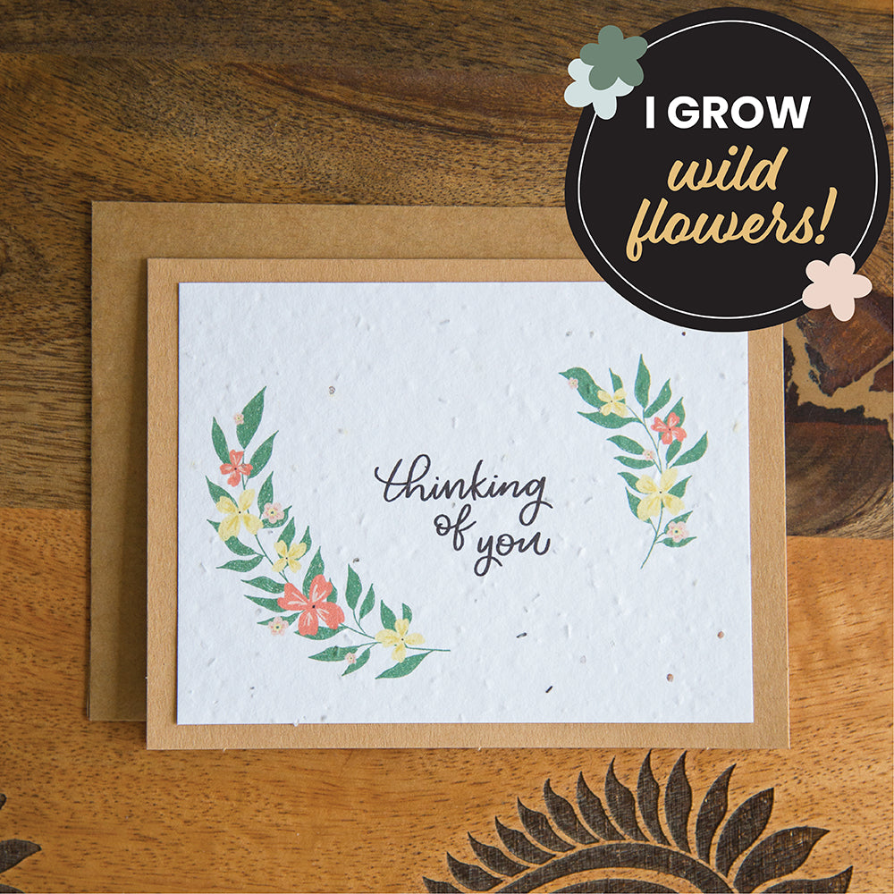 Thinking of You Plantable Sympathy Card
